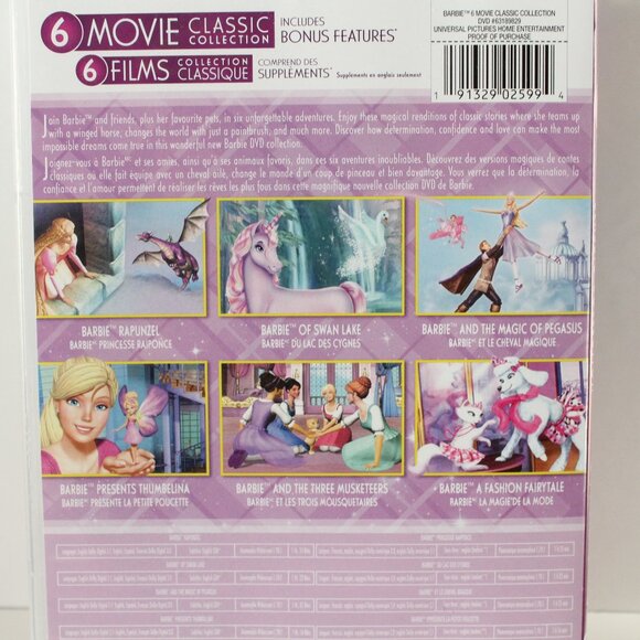 Barbie 6 Movie Collection DVD Set - Picture 3 of 3